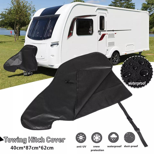 PVC Car Waterproof Trailer Towing Hook Connector Hitch Cover For Caravan Tailer Hitch Coupling Lock Dust Protect Car Accessories Jack's Clearance