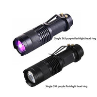 UV Flashlight Ultraviolet LED Torch with Zoom Focus Function Jack's Clearance