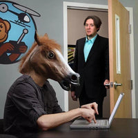 Horse Head Mask Latex Creepy Animal Costume Jack's Clearance