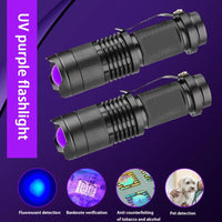 UV Flashlight Ultraviolet LED Torch with Zoom Focus Function Jack's Clearance