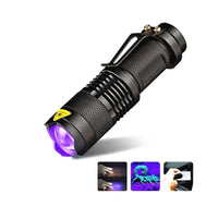 UV Flashlight Ultraviolet LED Torch with Zoom Focus Function Jack's Clearance