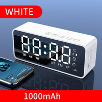 Wireless Bluetooth Speaker Small Mini Alarm Clock Portable Cannon Mini Voice Broadcast the Card Instert Vehicular Audio System Jack's Clearance