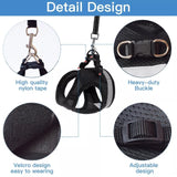 Breathable Cat Harness And Leash Escape Proof Pet Clothes Kitten Puppy Dogs Vest Adjustable Easy Control Reflective Cat Harness Jack's Clearance