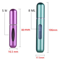 8ml/5ML Mini Bottle Refillable Perfume Spray With Spray Scent Pump Empty Cosmetic Containers Portable Atomizer Bottle Jack's Clearance