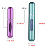 8ml/5ML Mini Bottle Refillable Perfume Spray With Spray Scent Pump Empty Cosmetic Containers Portable Atomizer Bottle Jack's Clearance