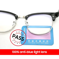 Classic Semi Rimless Anti Blue Light Blocking Glasses Unisex Frames Jack's Clearance