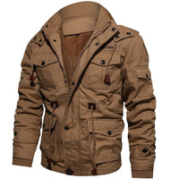 Winter Military Jacket Men Casual Thick Thermal Coat Army Pilot Jackets Air Force Cargo Outwear Fleece Hooded Jacket 4XL Clothes Jack's Clearance