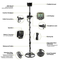 Metal Detector Underground Professional Depth 2.5m Search Finder Gold Detector Treasure Hunter Detecting Pinpointer Waterproof Jack's Clearance