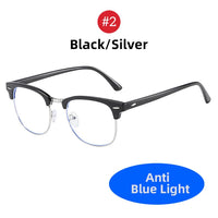 Classic Semi Rimless Anti Blue Light Blocking Glasses Unisex Frames Jack's Clearance