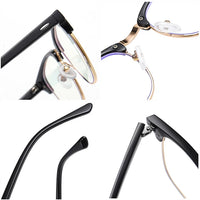 Classic Semi Rimless Anti Blue Light Blocking Glasses Unisex Frames Jack's Clearance