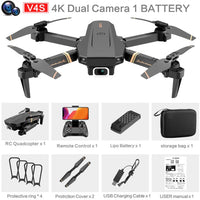 4DRC V4 WIFI FPV Drone WiFi live video FPV 4K/1080P HD Wide Angle Camera Foldable Altitude Hold Durable RC Quadcopter Jack's Clearance