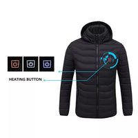 USB Heated Jacket | Men Women Winter Warmer Multi Zone Heating Jack's Clearance