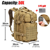50L Large Capacity Military Tactical Backpack Jack's Clearance