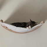Wall-mounted Cat Hammock Bed Pet Furniture Kitten Wall Shelf Set Cat Perch Wooden Scratching Climbing Post Cat Tree House Toy Jack's Clearance