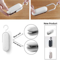 Mini Heat Bag Sealing Machine Package Sealer Bags Thermal Plastic Food Bag Closure Portable Sealer Packing Kitchen Accessories Jack's Clearance