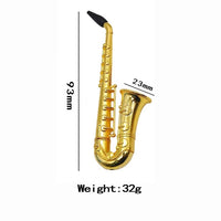 Unique Saxophone Smoking Pipes Mini Portable Metal Tobacco Pipe Hookah Gifts Jack's Clearance