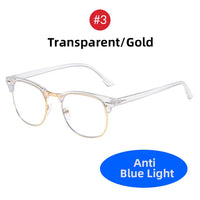 Classic Semi Rimless Anti Blue Light Blocking Glasses Unisex Frames Jack's Clearance