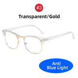 Classic Semi Rimless Anti Blue Light Blocking Glasses Unisex Frames Jack's Clearance