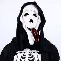 Ghost Face Scream Movie Horror Mask Halloween Killer Cosplay Adult Costume Accessories Props Jack's Clearance