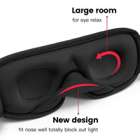 3D Sleeping Mask Block Out Light Soft Padded Sleep Mask Jack's Clearance