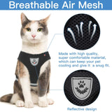 Breathable Cat Harness And Leash Escape Proof Pet Clothes Kitten Puppy Dogs Vest Adjustable Easy Control Reflective Cat Harness Jack's Clearance