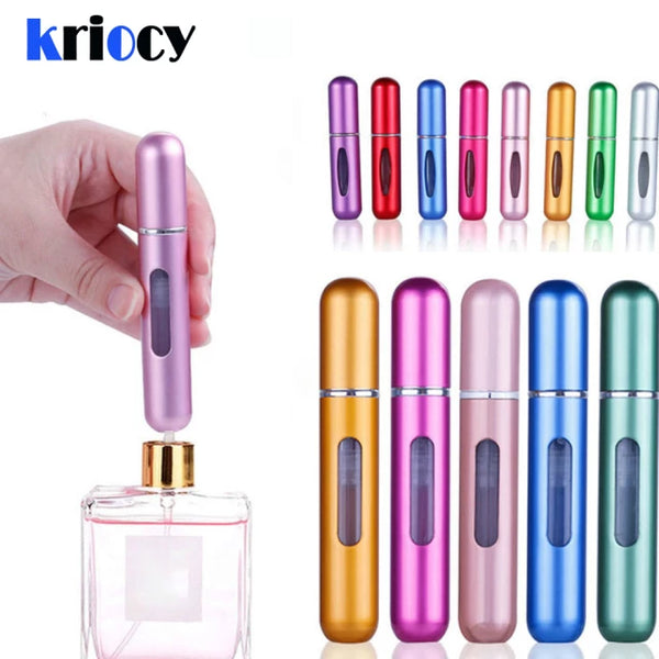 8ml/5ML Mini Bottle Refillable Perfume Spray With Spray Scent Pump Empty Cosmetic Containers Portable Atomizer Bottle Jack's Clearance