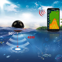 Wireless Sonar for Fishing 48m/160ft Water Depth Echo Sounder Fish Finder Jack's Clearance