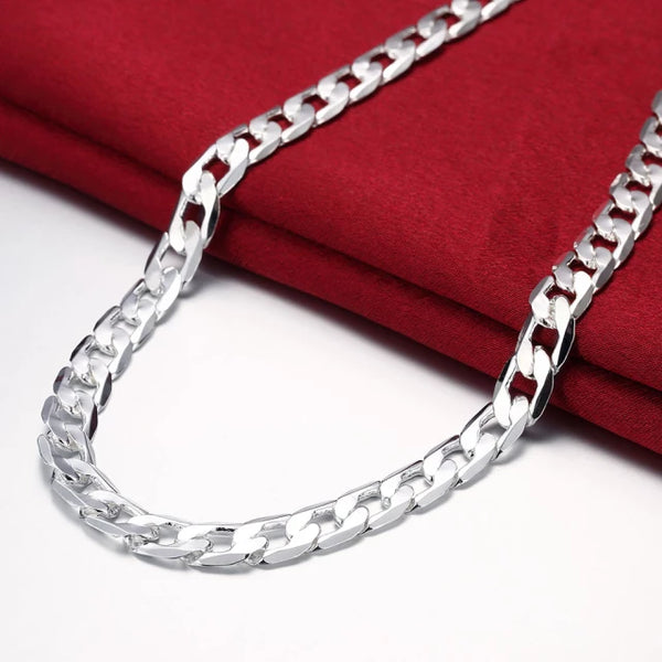 Special Offer 925 Sterling Silver Necklace for Men Luxury Chain Jewelry Jack's Clearance