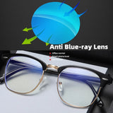 Classic Semi Rimless Anti Blue Light Blocking Glasses Unisex Frames Jack's Clearance