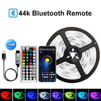5V USB WIFI Bluetooth 1M-30M 5050 USB Led Strips Light Waterproof RGB Led Diode Ribbon Lamp For Decoration Bedroom TV BackLight Jack's Clearance