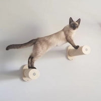 Wall-mounted Cat Hammock Bed Pet Furniture Kitten Wall Shelf Set Cat Perch Wooden Scratching Climbing Post Cat Tree House Toy Jack's Clearance