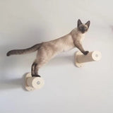 Wall-mounted Cat Hammock Bed Pet Furniture Kitten Wall Shelf Set Cat Perch Wooden Scratching Climbing Post Cat Tree House Toy Jack's Clearance