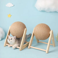 Cat Scratching Ball Toy Kitten Sisal Rope Ball Board Grinding Paws Toys Cats Scratcher Wear-resistant Pet Furniture Jack's Clearance