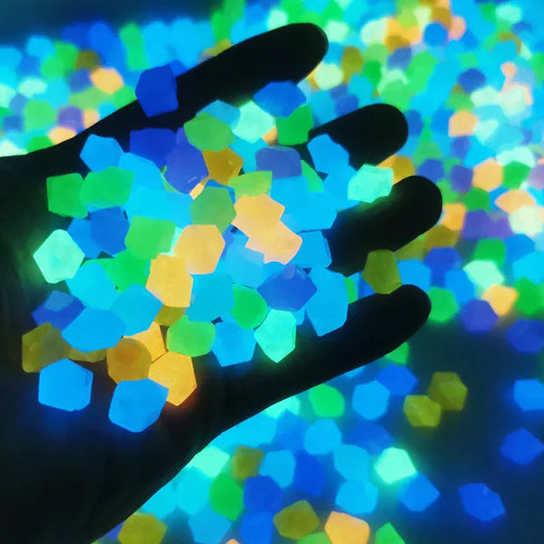 Outdoor Luminous Stones Glow In Dark Garden Pebbles Jack's Clearance