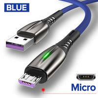 5A 2m USB Type C Fast Charging Mobile Phone Android Charger Type-C Data Cable Jack's Clearance