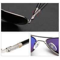 Luxury Men's Polarized Sunglasses Driving Sun Glasses For Men Women Brand Designer Male Vintage Black Pilot Sunglasses UV400 Jack's Clearance