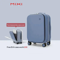 Mixi Patent Design Aluminum Frame Suitcase Carry On Rolling Luggage Beautiful Boarding Cabin Jack's Clearance
