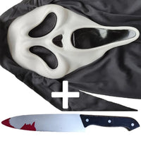 Ghost Face Scream Movie Horror Mask Halloween Killer Cosplay Adult Costume Accessories Props Jack's Clearance
