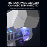 Smart UV Toothbrush Holder Wall-Mounted Toothbrush Sterilizer Automatic Toothpaste Squeezer Dispenser Jack's Clearance