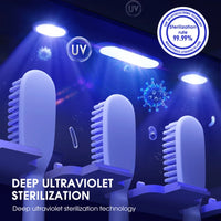 Smart UV Toothbrush Holder Wall-Mounted Toothbrush Sterilizer Automatic Toothpaste Squeezer Dispenser Jack's Clearance