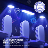 Smart UV Toothbrush Holder Wall-Mounted Toothbrush Sterilizer Automatic Toothpaste Squeezer Dispenser Jack's Clearance