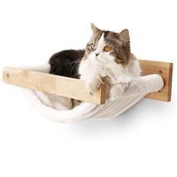 Wall-mounted Cat Hammock Bed Pet Furniture Kitten Wall Shelf Set Cat Perch Wooden Scratching Climbing Post Cat Tree House Toy Jack's Clearance