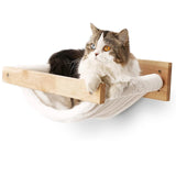 Wall-mounted Cat Hammock Bed Pet Furniture Kitten Wall Shelf Set Cat Perch Wooden Scratching Climbing Post Cat Tree House Toy Jack's Clearance