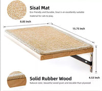 Wall-mounted Cat Hammock Bed Pet Furniture Kitten Wall Shelf Set Cat Perch Wooden Scratching Climbing Post Cat Tree House Toy Jack's Clearance