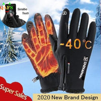 Outdoor Winter Gloves Waterproof Moto Thermal Fleece Lined Resistant Touch Screen Non-slip Motorbike Riding Jack's Clearance