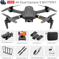 4DRC V4 WIFI FPV Drone WiFi live video FPV 4K/1080P HD Wide Angle Camera Foldable Altitude Hold Durable RC Quadcopter Jack's Clearance