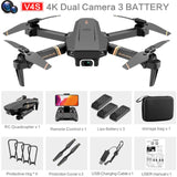 4DRC V4 WIFI FPV Drone WiFi live video FPV 4K/1080P HD Wide Angle Camera Foldable Altitude Hold Durable RC Quadcopter Jack's Clearance