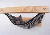 Wall-mounted Cat Hammock Bed Pet Furniture Kitten Wall Shelf Set Cat Perch Wooden Scratching Climbing Post Cat Tree House Toy Jack's Clearance