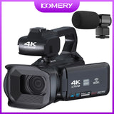 KOMERY YouTube Camcorder 4K Ultra HD camera Camcorders 64MP Streaming Camera 4.0"Touch Screen Digital Video Camera Jack's Clearance