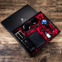 Men's business gift box set Wallet belt watch pen glasses combination set Jack's Clearance